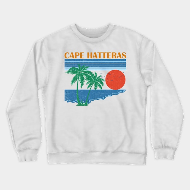 Cape Hatteras \\ Retro Vintage Design Crewneck Sweatshirt by KianOlsen Art